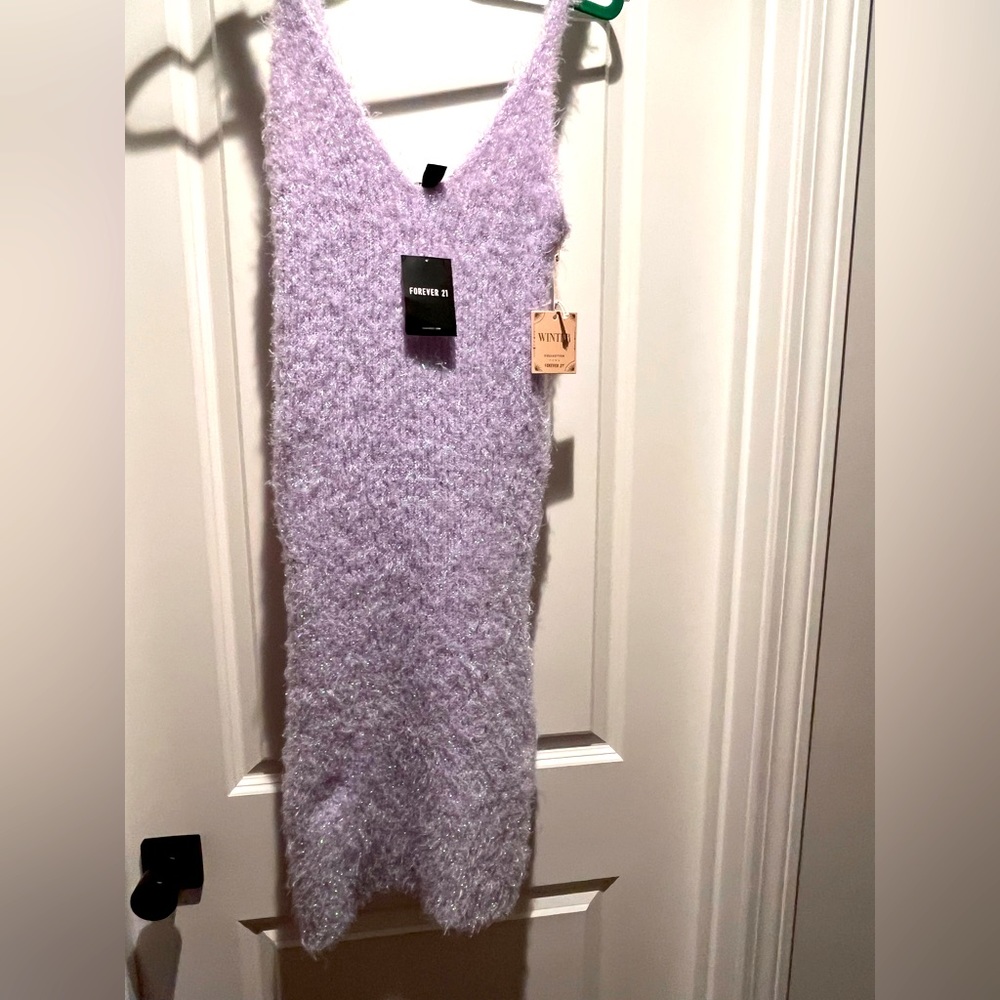 Forever 21 Metallic Knit Dress